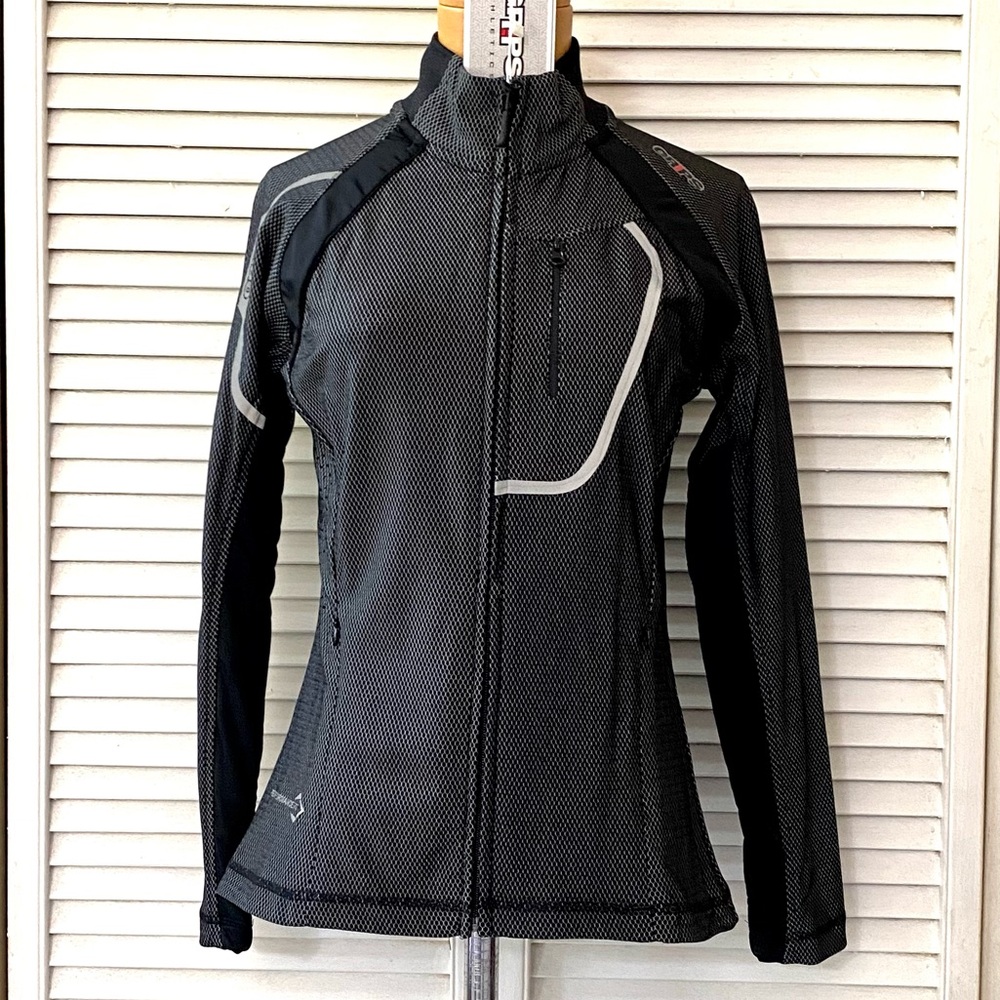 🆕 Grips Jacket Womens Medium Gray Athletic Performance Quick Dry Activewear NWT